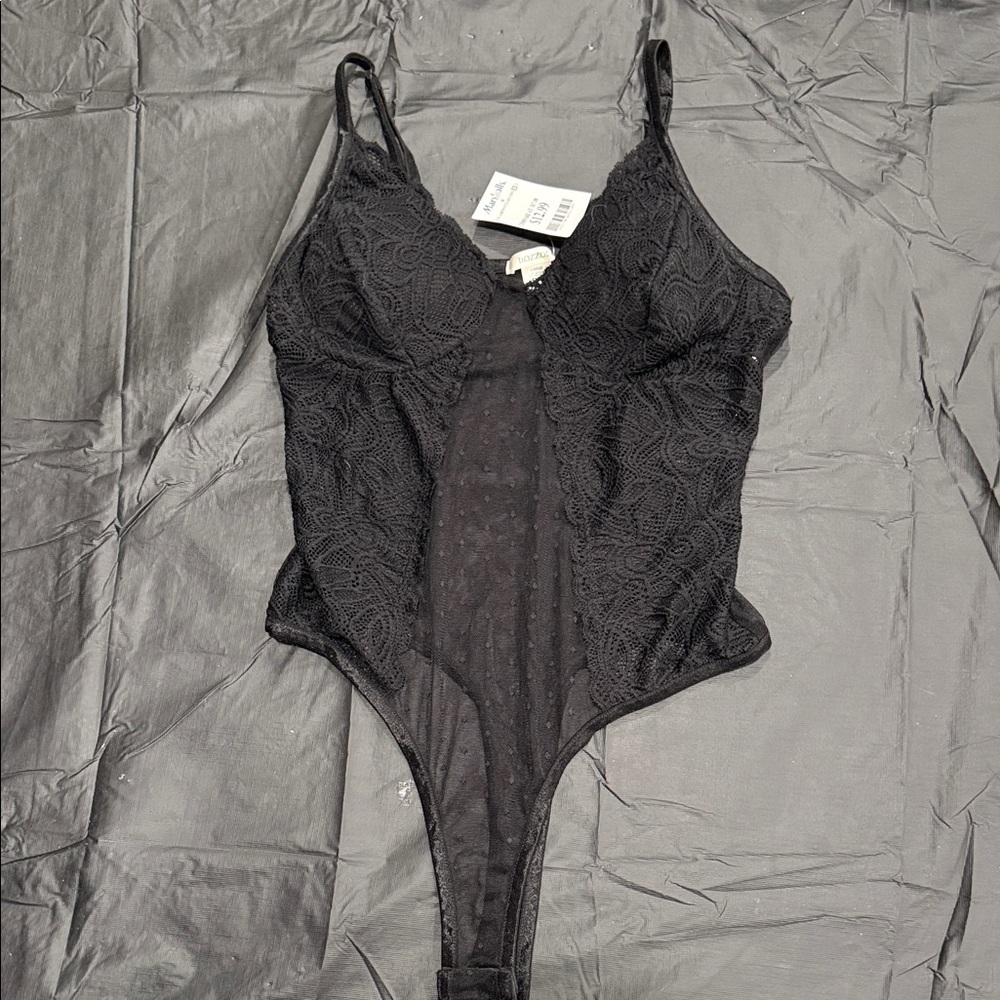 Bozzolo Black Lace Bodysuit